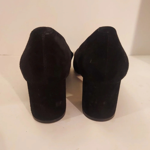 Marc Fisher LTD Black Suede Mlyovani Pointed Toe Block Heels in Size 8 M - Picture 5 of 13